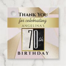 Rose Gold Sparkle 70. Geburtstag Vielen Dank