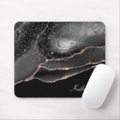 Rose Gold Sparkle Abstrakt Mousepad (Mit Mouse)