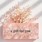 Rose Gold Sparkle Geschenkgutschein