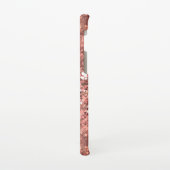 Rose Gold Sparkle Glam Bling Monogram Metal Samsung Galaxy Hülle (Linke Seite)