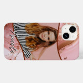 Rose Gold Sparkle Glam Foto Case-Mate iPhone Hülle (Rückseite (Horizontal))