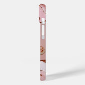 Rose Gold Sparkle Glam Foto Case-Mate iPhone Hülle (Rückseite / Links)