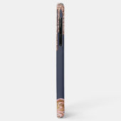 Rose Gold Sparkle Glam Glitzer Tropfen Monogram Fa Case-Mate iPhone Hülle (Hinten/Links)