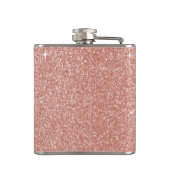 Rose Gold Sparkle Glitzer Class of 2018 Graduate Flachmann (Rückseite)