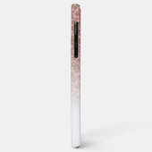 Rose Gold Sparkle Glitzer Personalisiert Frau Brid Case-Mate iPhone Hülle (Hinten/Links)