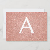 Rose Gold Sparkle Glitzer Sweet 16 Save the Date (Vorderseite)