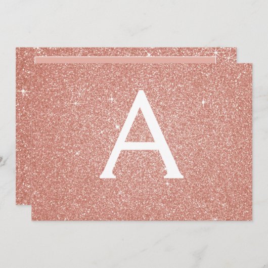 Rose Gold Sparkle Glitzer Sweet 16 Save the Date (Vorne/Hinten)