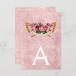 Rose Gold Sparkle Kitty 16 . Geburtstag Geburtstag Einladung
