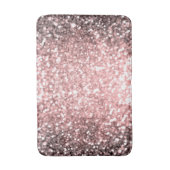 Rose Gold Sparkle Lights Girls Glittery Sparkly Badematte (Vorderseite Vertikal)