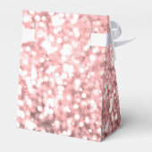 Rose Gold Sparkle Lights Girls Glittery Sparkly Geschenkschachtel (Rückseite)