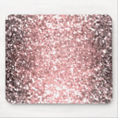 Rose Gold Sparkline Glitzer Funkelnd Glamour Mousepad (Vorne)