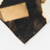 Rose Gold Spherische Abstrakt Fleecedecke (Ecke)