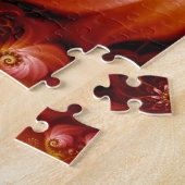 Rose Gold Spirale Blume Puzzle (Seite)