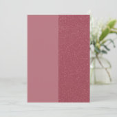 Rose Gold Split Matte individuelle Einladung (Stehend Vorderseite)