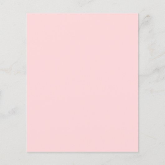 Rose Gold Spray Reinigungshaus Reinigung Flyer (Hinten)