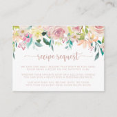 Rose Gold Spring Floral Wedding Anfrage Begleitkarte (Vorderseite)