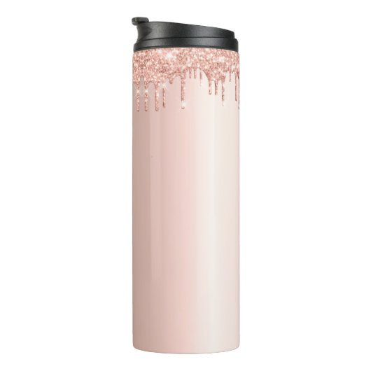 Rose Gold Stainless Steel Tumbler 20oz Thermosbecher (Nach rechts gedreht)