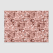 Rose Gold Star Confetti Metallic Look Seidenpapier (Vorderseite)