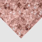 Rose Gold Star Confetti Metallic Look Seidenpapier (Ausschnitt)