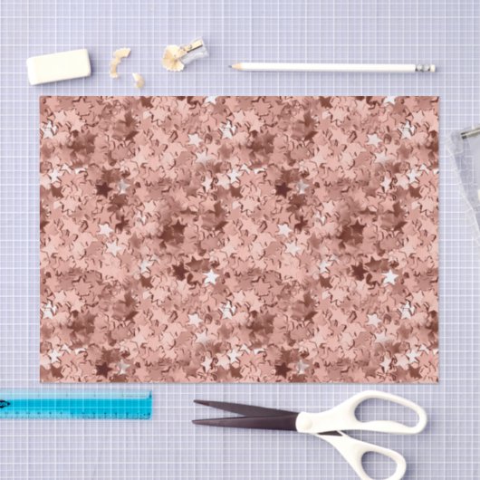 Rose Gold Star Confetti Metallic Look Seidenpapier (Handwerk)