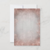 Rose Gold Starfish Beach Hochzeit UAWG RSVP Karte (Rückseite)