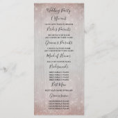 Rose Gold Starfish Couple Beach Hochzeitsprogramme Programm (Rückseite)