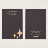 Rose-Gold-Stars Logo-Gewinnsichtkarte hinzufügen (Vorne & Hinten)