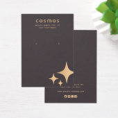 Rose-Gold-Stars Logo-Gewinnsichtkarte hinzufügen (Schreibtisch)