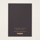 Rose-Gold-Stars Logo-Gewinnsichtkarte hinzufügen (Rückseite)