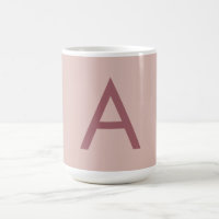 Rose Gold Staub Modernes Monogramm Anfangsbuchstab