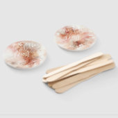 Rose Gold Staub Wasserfarbe Begrüßungstag Fächer (Non-assembled)