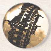 Rose Gold Steampunk Getränkeuntersetzer (Vorne)