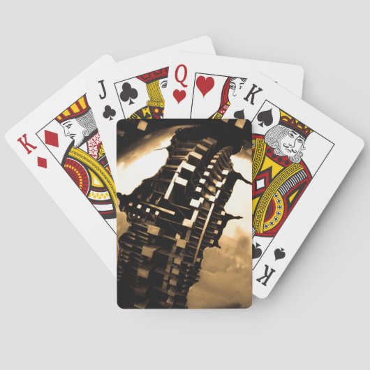 Rose Gold Steampunk Klassische Spielkarten (Rückseite)