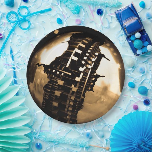 Rose Gold Steampunk Pappteller (Party)