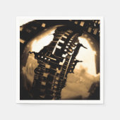 Rose Gold Steampunk Serviette (Vorderseite)