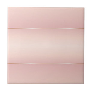 Rose Gold Streifen Blush Gradient Fliese