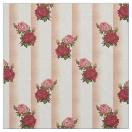 Rose Gold Streifen Chic Rose Blumenhandtücher Stoff