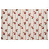 Rose Gold Streifen Chic Rose Blumenhandtücher Stoff (Fat Quarter (45,7 x 55,9 cm))