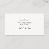 Rose Gold Streifen Elegante Stilvolle Moderne Visitenkarte (Rückseite)