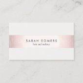 Rose Gold Streifen Elegante Stilvolle Moderne Visitenkarte (Vorderseite)