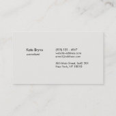 Rose Gold Streifen Moderne Beruflich Visitenkarte (Rückseite)