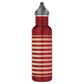 Rose Gold Streifen rot Edelstahlflasche (Rechts)