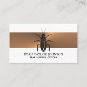 Rose Gold Streifen - Schwarze Schabe - Schädlinge Visitenkarte (Vorderseite)