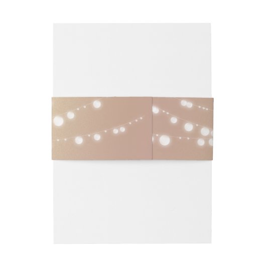Rose Gold String Lights Belly Band (Rückseitenbeispiel)