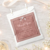 Rose Gold & Stylish Glitzer Wedding Geschenktütchen (Ausgeschnitten)