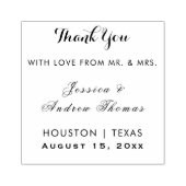 Rose Gold & Stylish Glitzer Wedding Gummistempel (Prägung)