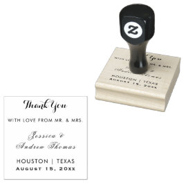 Rose Gold & Stylish Glitzer Wedding Gummistempel