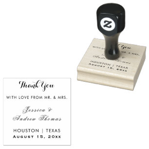 Rose Gold & Stylish Glitzer Wedding Gummistempel