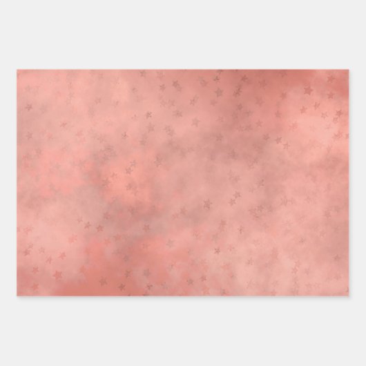 Rose Gold Sunset Cloud Geschenkpapier Set (Vorderseite 2)