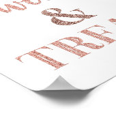 Rose Gold Süßigkeiten & Leckereien Dessert Poster (Ecke)